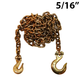 Grade 70 Transport Binder Chain with Clevis Grab Hooks ,5/16'' x 10FT Tow  Chain
